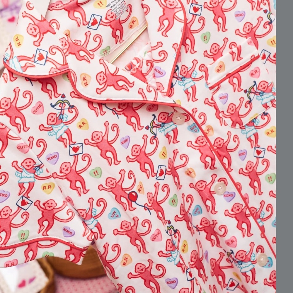 Roller Rabbit Be My Monkey  Pajama Set - Picture 2 of 3